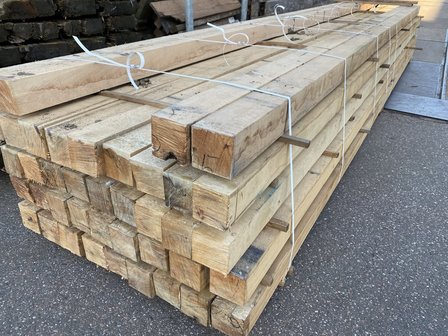 100x100MM Frans eikenhout 300 CM Lang