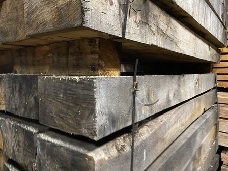 Biels eikenhout onbehandeld 12x21x180 cm