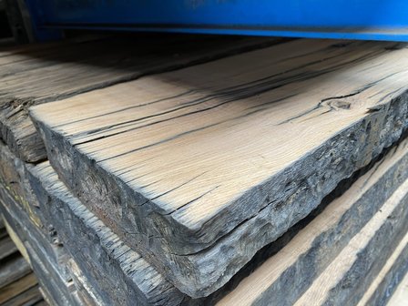 Prestatie Misschien Ongeautoriseerd 60x250 mm extra dikke eiken spoorplanken /wagondelen stijl planken  geschaafd - Van Hameren Houthandel