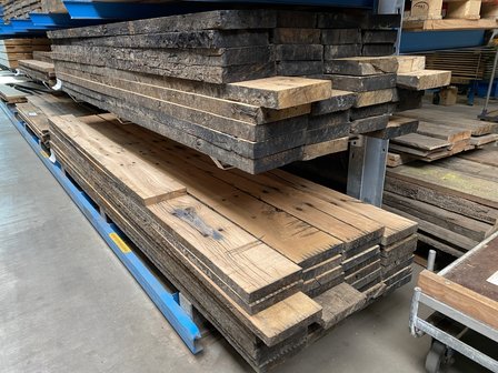60x250mm eiken spoorplanken 440cm