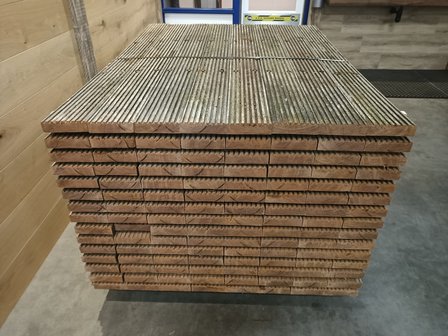 Hardhouten brugdelen gebruikt 40x145 mm 150cm