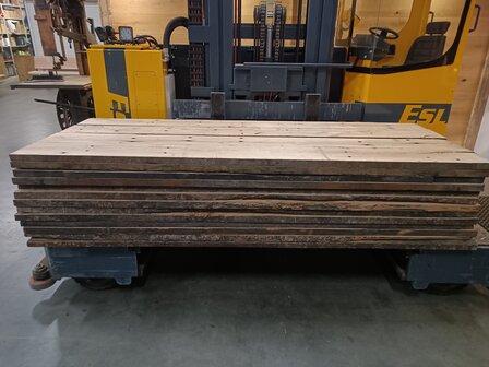 40X250 MM EIKENHOUTEN SPOORPLANKEN 260 CM LENGTE