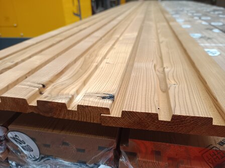 20x130mm 540cm Thermo Wood Vuren triple Rhombus