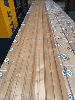 20x130mm 540cm Thermo Wood Vuren triple Rhombus