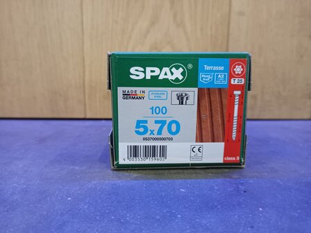 SPAX RVS 5X70MM VLONDER