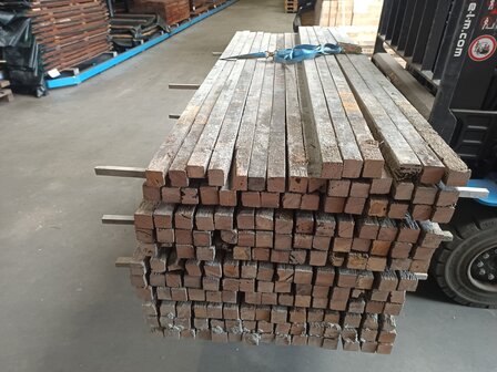 5x5cm 220cm Gebruikt hard hout 