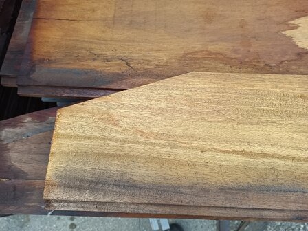 Hardhout 4cm damwand 400cm