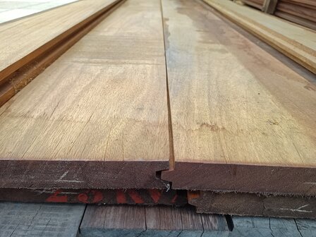 Hardhout 4cm damwand 400cm