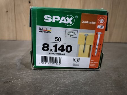 Spax Tellerkop Gegalvaniseerd 8x140mm