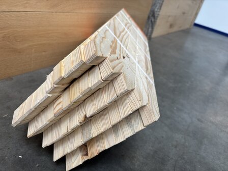 Pikket paal met rode kop 60 cm lengte
