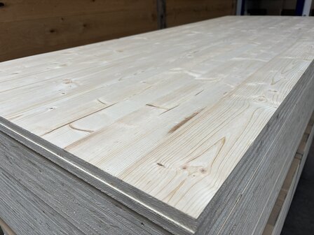 3 laags 19x1010x2510 mm vurenhouten timmerpaneel