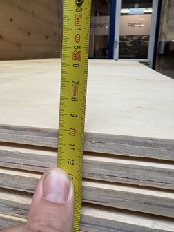 12mm 110x228 CM multiplex gebruikt