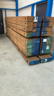 nieuw vol Azobe 15 x 100 x 500 cm draglineschot