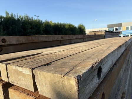 Gebruikte Azobe draglineschot 10x100x500 cm