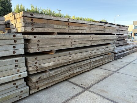 Gebruikte Azobe draglineschot 10x100x500 cm
