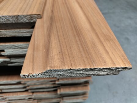18x130 mm 425 cm Halfhouts Ayous Rabat &ndash; Duurzaam en Strak Gevelhout voor Buitenbekleding