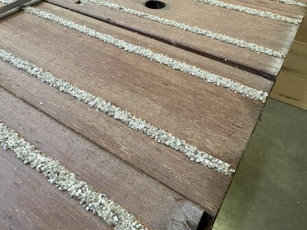 25 mm dik gebruikte antislip grid planken 244 cm div breedte 