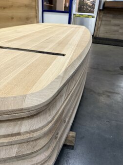 Deens ovaal tafelblad 240 x 105 cm