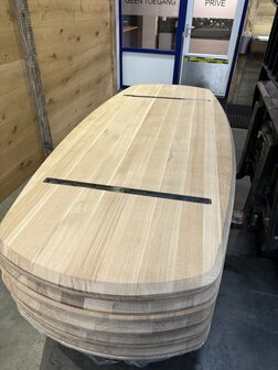 Deens ovaal tafelblad 240 x 105 cm