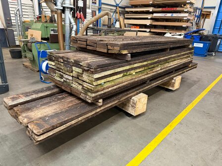 4x20cm hardhout gebruikt 375cm
