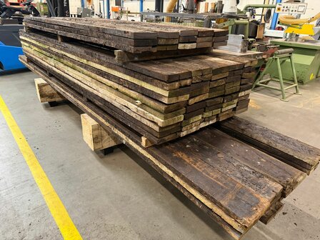4x20cm hardhout gebruikt 375cm