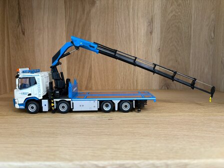 WSI Daf xd 4 asser met laadbak en palfinger kraan 1:50
