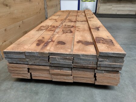 3X20cm hardhout fijnbezaagd 500cm