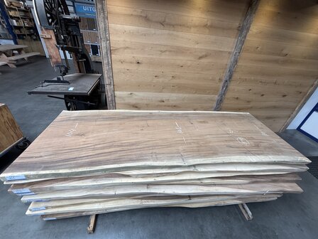Suar boomstam tafelblad A6 105 x 300cm , unieke en massieve tafelblad