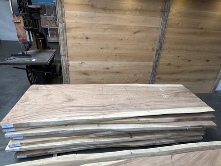 Suar boomstam tafelblad H13 100 x 300cm , unieke en massieve tafelblad