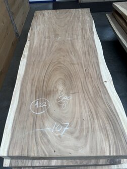 Suar boomstam tafelblad A15 100 x 300cm , unieke en massieve tafelblad