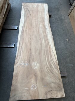 Suar boomstam tafelblad I1 85x250cm , unieke en massieve tafelblad