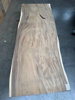 Suar boomstam tafelblad I2 95x250cm , unieke en massieve tafelblad
