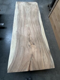 Suar boomstam tafelblad I3 95x250cm , unieke en massieve tafelblad