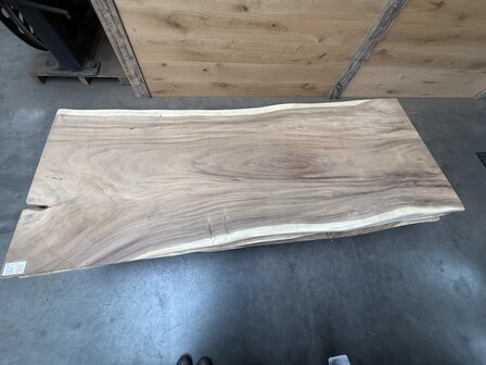 Suar boomstam tafelblad I4 95x250cm , unieke en massieve tafelblad