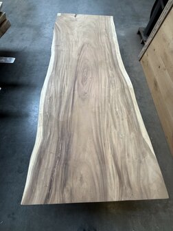 Suar boomstam tafelblad I4 95x250cm , unieke en massieve tafelblad