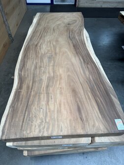 Suar boomstam tafelblad I5 90x250cm , unieke en massieve tafelblad