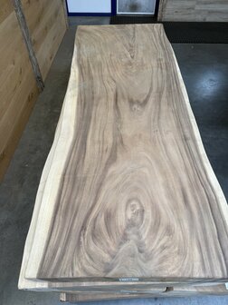 Suar boomstam tafelblad I7 90x250cm , unieke en massieve tafelblad