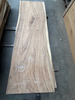 Suar boomstam tafelblad I8 85x250cm , unieke en massieve tafelblad