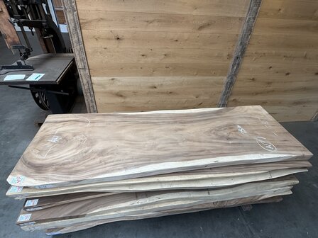 Suar boomstam tafelblad I9 85x250cm , unieke en massieve tafelblad
