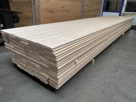 Vurenhouten kraaldelen - 18x115mm x390cm