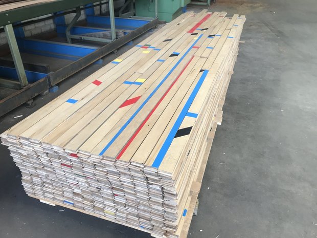 gymzaalvloer 18x57 mm essenhout sportvloer 
