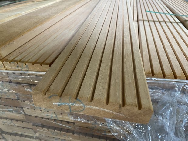 Hobart aanklager Dynamiek 28x145 mm geschaafde antislip planken vlonder terras delen - Van Hameren  Houthandel