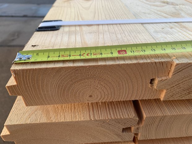 met tijd regenval Pidgin 5 cm grenen damwand planken / bekisting hout - Van Hameren Houthandel