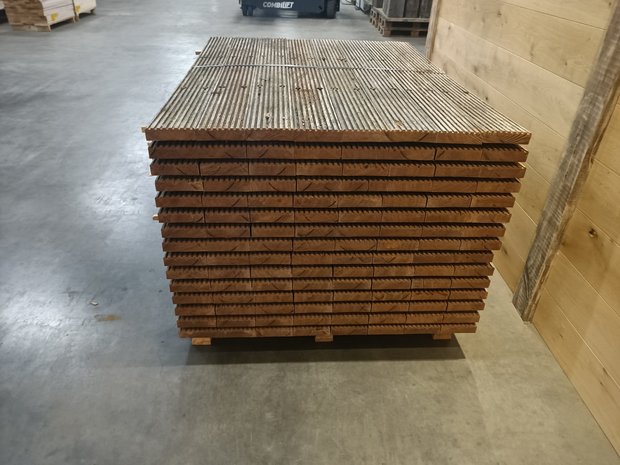 Hardhouten brugdelen gebruikt 40x145 mm 150cm