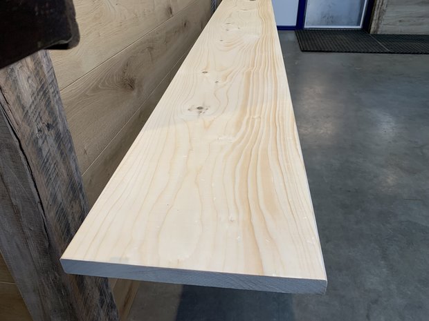 Vuren houten brede planken mm geschaafd 500 cm lengte Van Hameren Houthandel