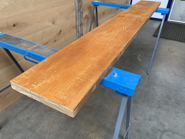 Gebruikte orgeon pine planken 35x260 mm 500 cm lengte