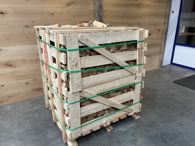 Rentmeester Betreffende Toestand Berken brandhout 1.25 m3 in krat stukken circa 25 cm oven gedroogd - Van  Hameren Houthandel
