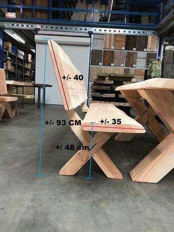 Douglas bank met 200cm