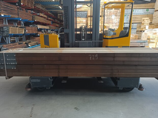 10x10CM 3.0m HARD HOUT RUW