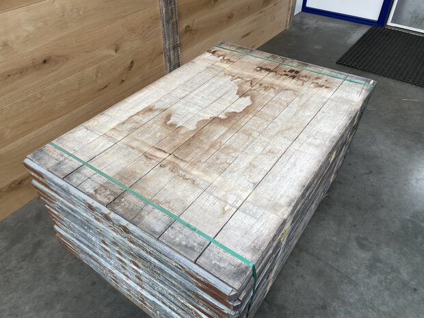 Hardhouten steenschot 5x95x140 cm gebruikt